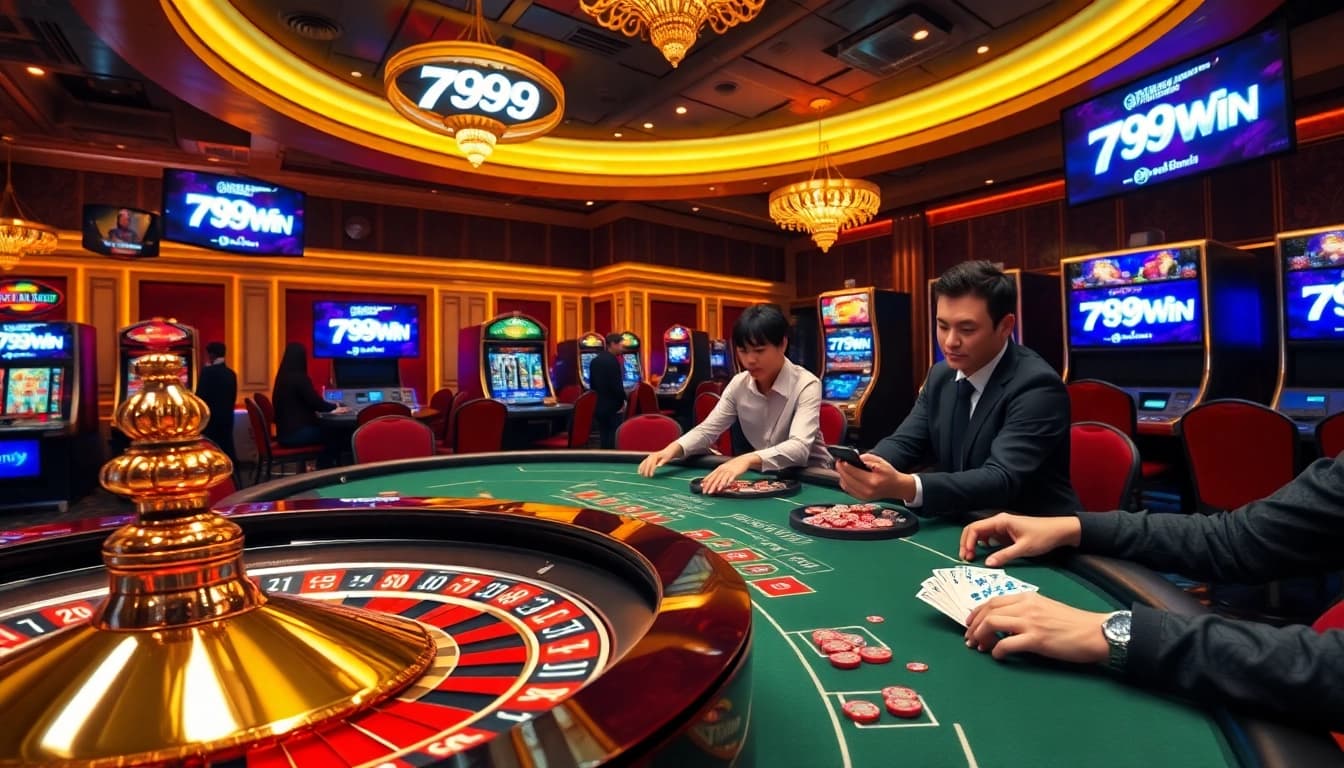 Experience the thrill of gaming at 789Win casino with vibrant roulette, poker, and slot machines.
