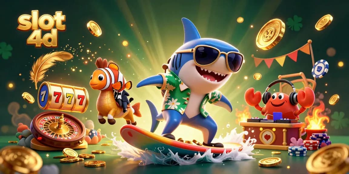 Experience thrilling slot 4d action with vibrant characters and casino elements amidst a dazzling scene.