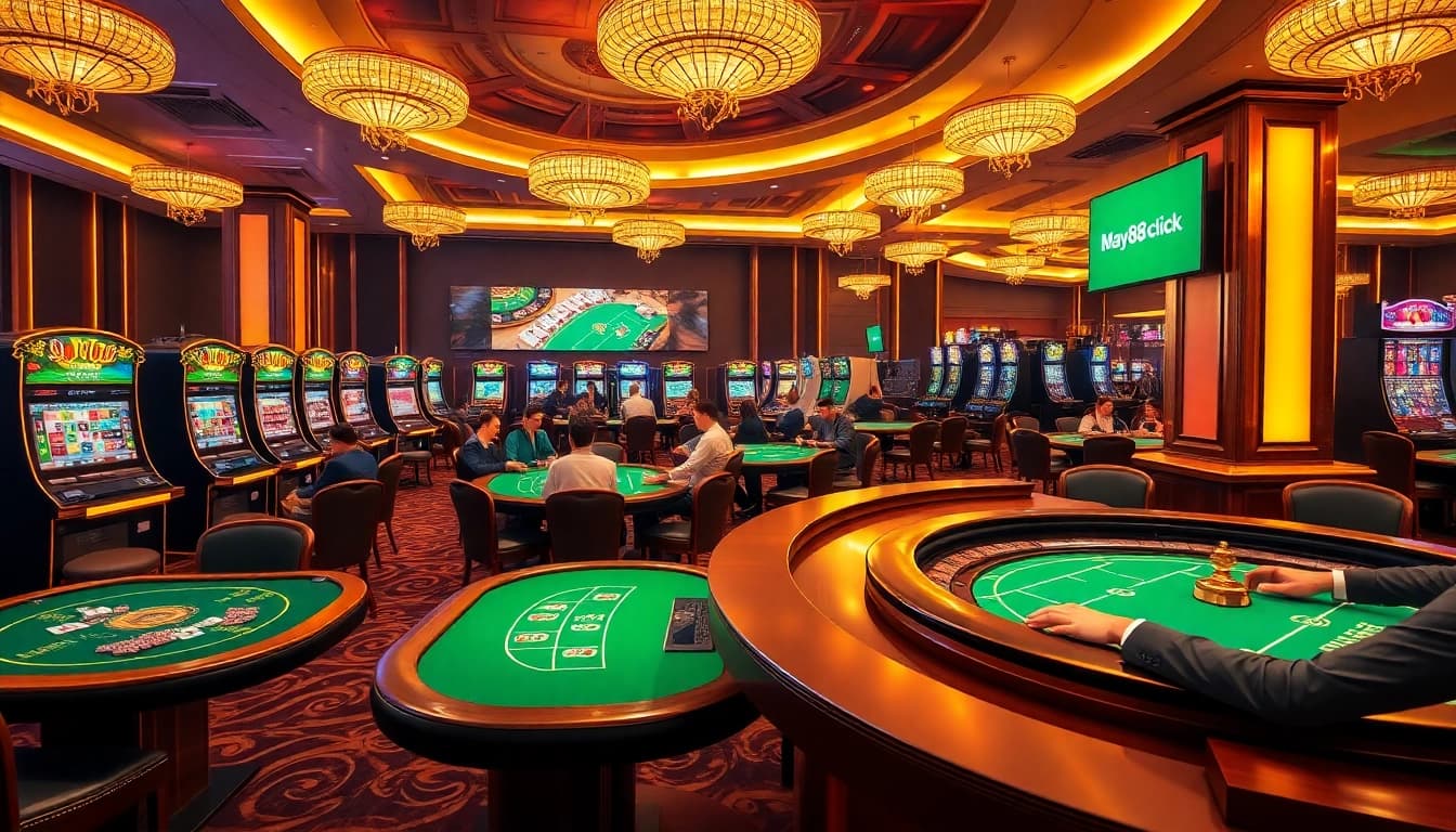Experience the thrill of online gambling at https://may88.click/ with vibrant casino tables and exciting gameplay.