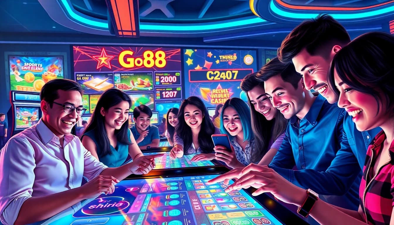 Exciting gameplay at Go88 featuring players enjoying diverse gaming options.