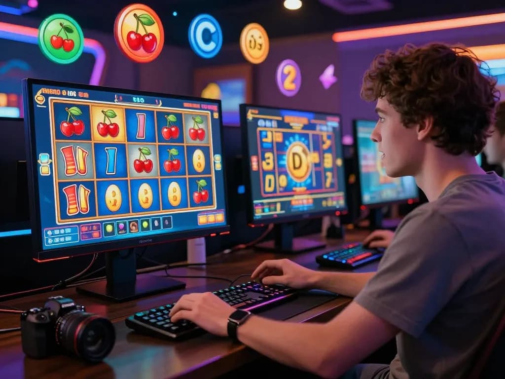 Experience the thrill of zeus138 online gaming with colorful slot symbols and a vibrant interface.