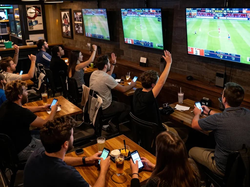 Experience the thrill of sports betting at https://xx88.video/ in a vibrant bar atmosphere.
