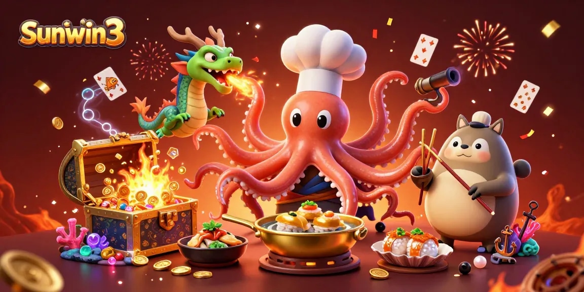Win big at sunwin3 with charming characters in an exciting casino-themed scene.