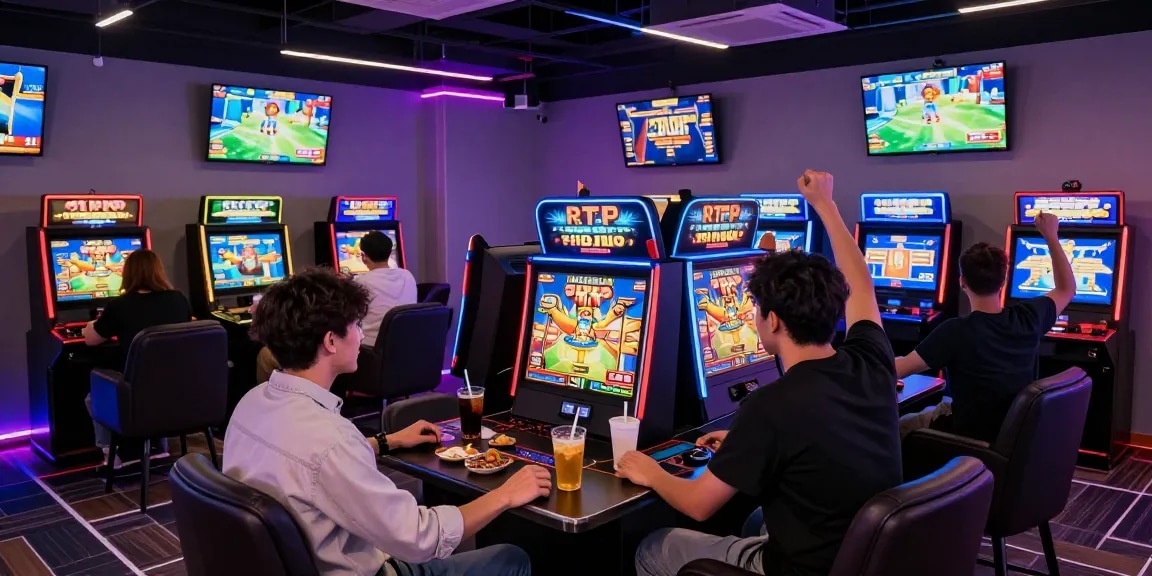 Exciting gaming scene at cocomaya.co.uk showcasing players enjoying bonus buy slots in a lively atmosphere.