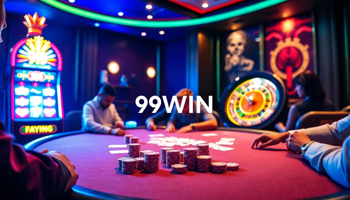 Experience the thrill of victory at 99WIN's luxurious casino table games.