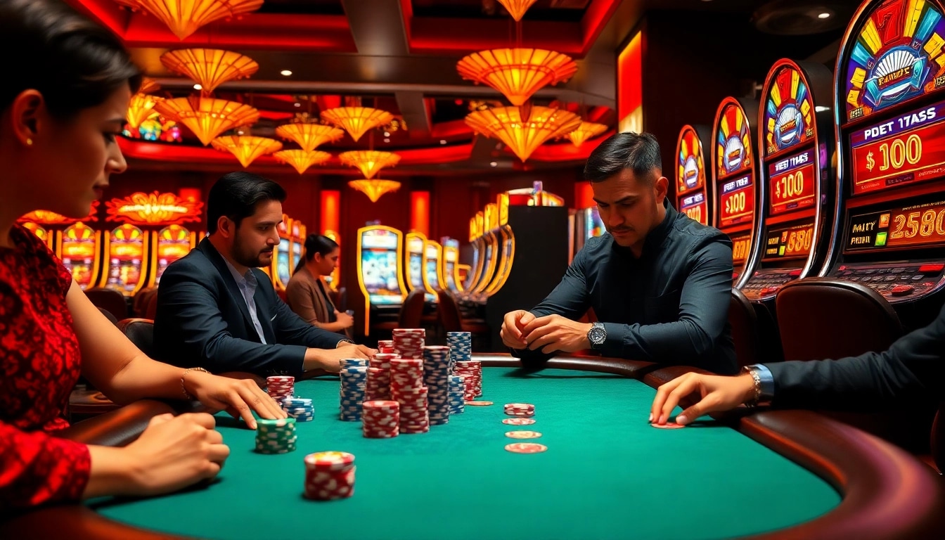 High-stakes gambling excitement at a pahala4d poker table with vibrant chips and cards.