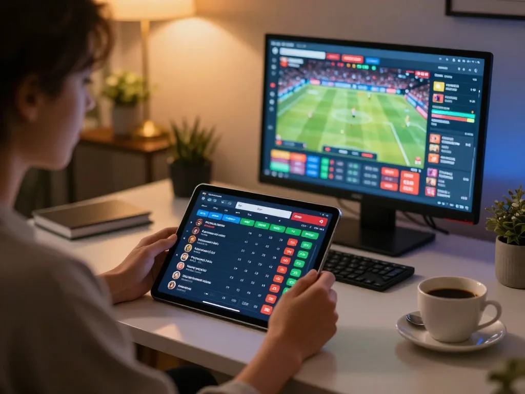 Experience the thrill of sports betting with ho88 on a stylish tablet interface, showcasing dynamic odds