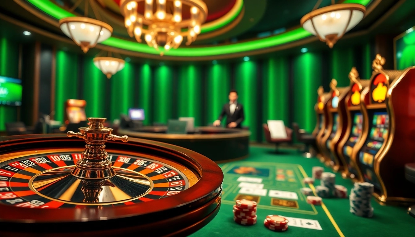 Experience high-stakes gaming with engaging visuals at https://789win1.black/, featuring roulette wheels and poker chips.