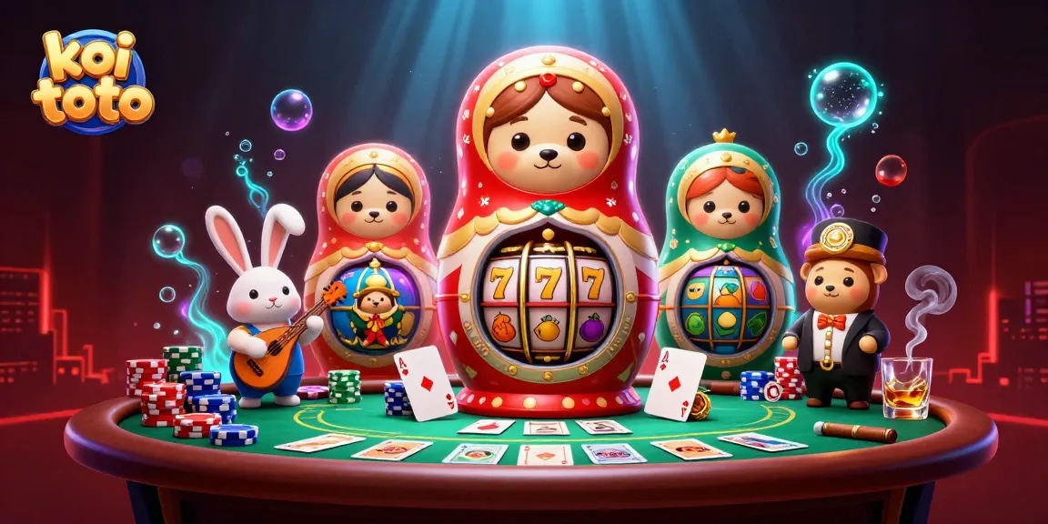 Engage in exciting gameplay with koi toto while discovering vibrant casino-themed elements in the scene