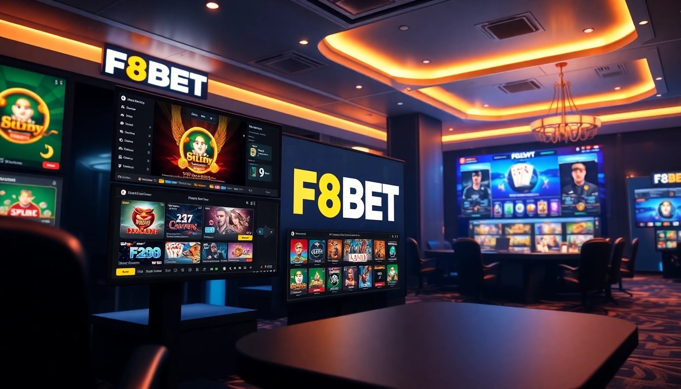 F8BET engaging online gambling platform showcasing diverse betting options.