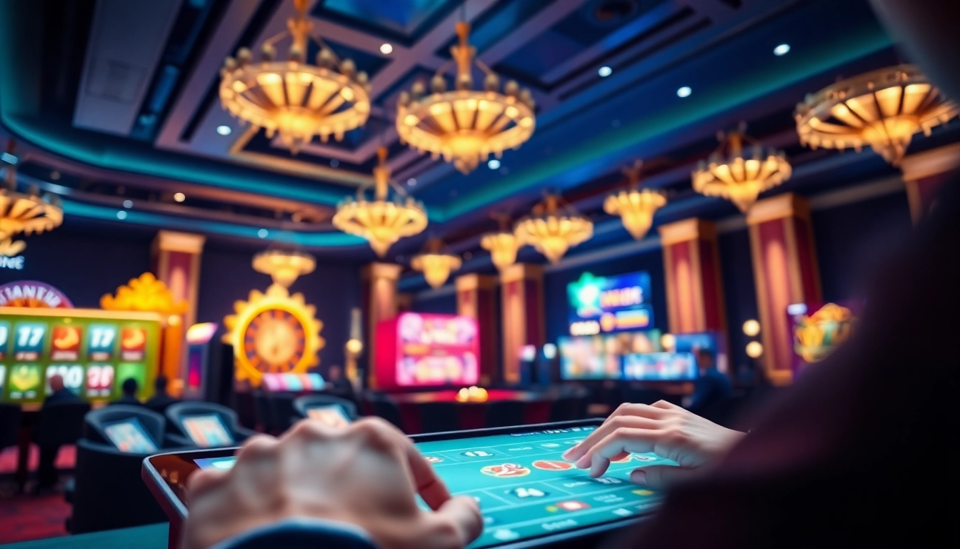 V9bet online casino interface showcasing diverse gaming options and secure features.