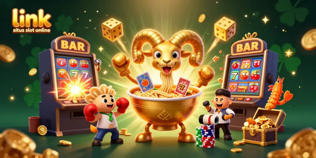 Permainan menarik di link situs slot online menghadirkan kegembiraan dengan karakter 3D ceria dan slot jackpot yang memukau.