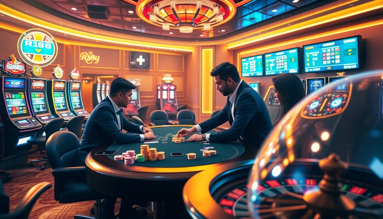 Engage in thrilling gameplay at RR88 casino with dynamic poker and slots atmosphere
