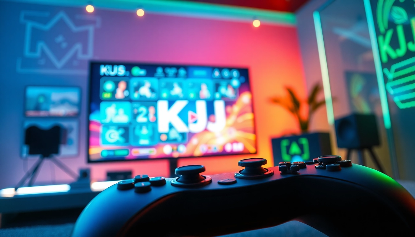 KJC's vibrant gaming environment showcasing cutting-edge technology and entertainment