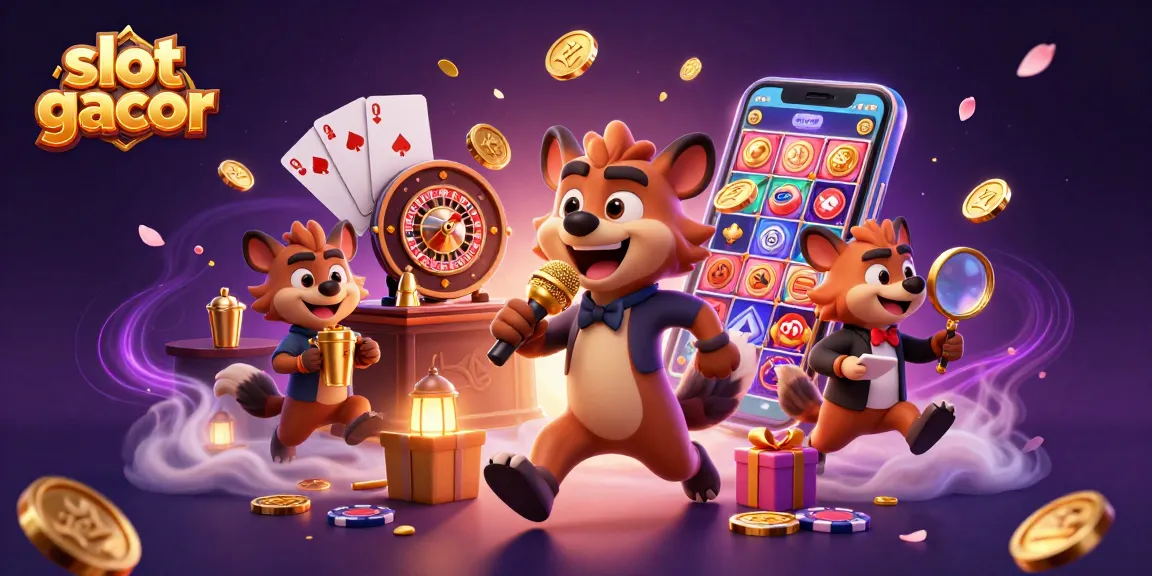 Experience the thrill of slot gacor with hyenas in a comedic casino scene filled with action.
