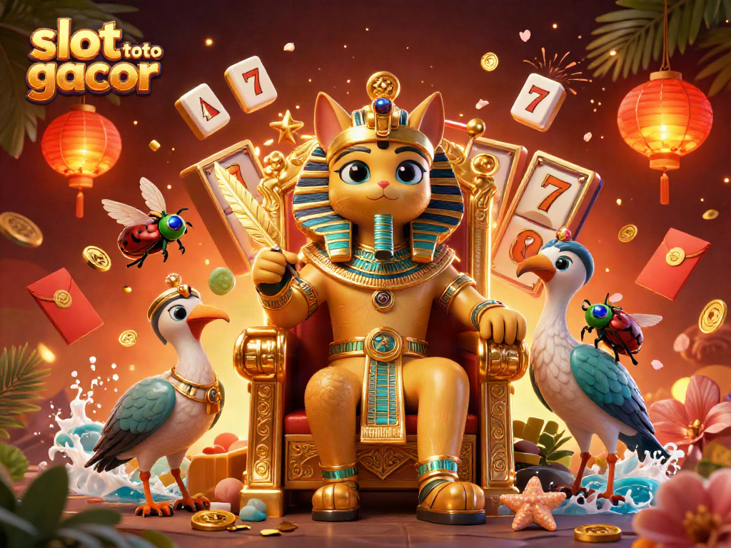 Experience the thrill of slot toto gacor with vibrant casino elements and dynamic characters.