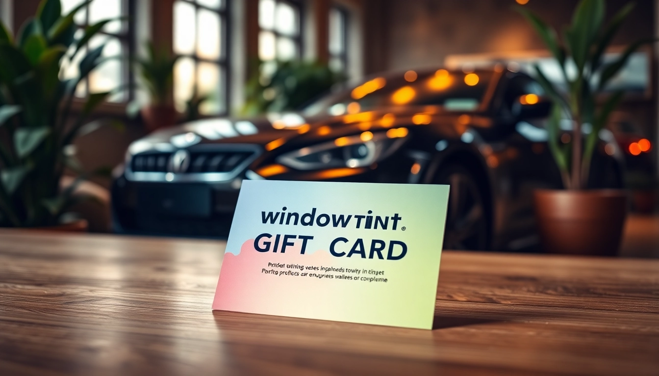 Give the window tint gift card to enhance any vehicle's aesthetics and protection.