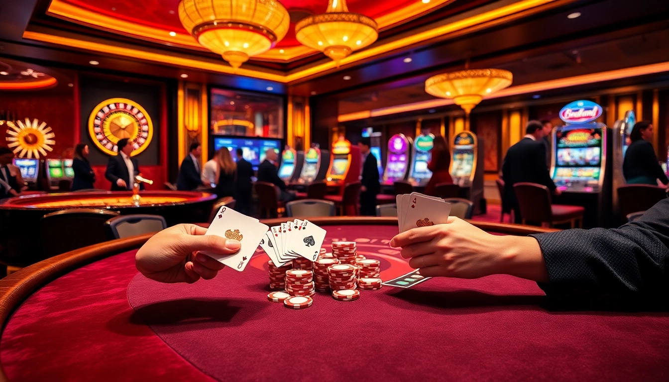Experience thrilling blackjack action at j88 casino, with vibrant roulette and exciting slot machines.