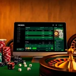 Experience intense gaming at KKWIN with a dazzling setup of casino elements.