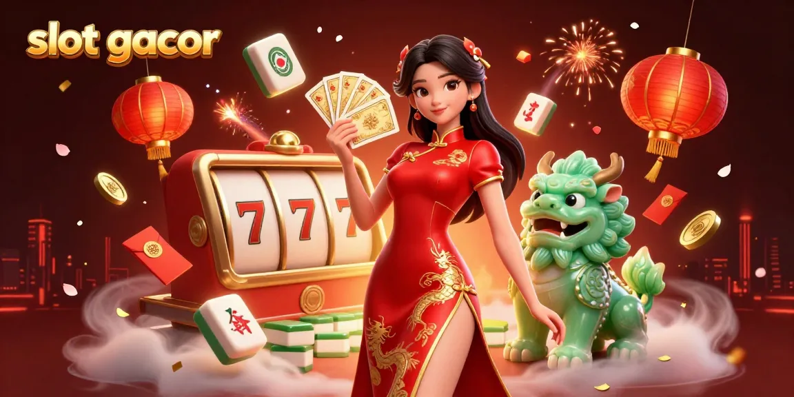 Engage with the exciting slot gacor experience in a vibrant 3D casino scene showcasing dynamic game elements.